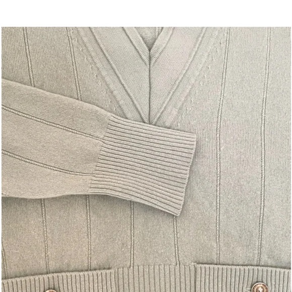 SANDRO Eden V-neck wool-cashmere blend jumper Size 4 - Picture 11 of 11